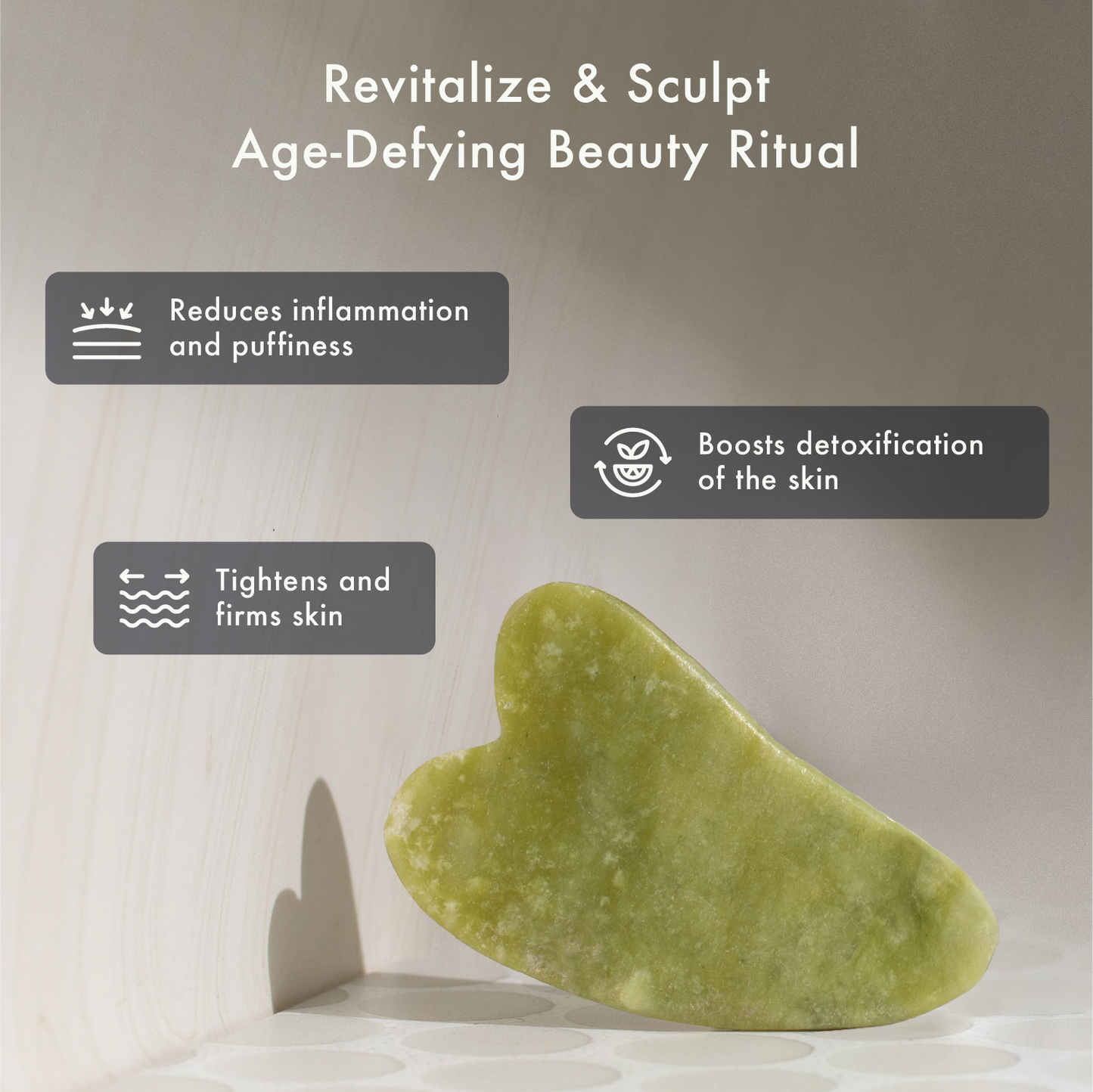 Jade Gua Sha Sculpting Stone