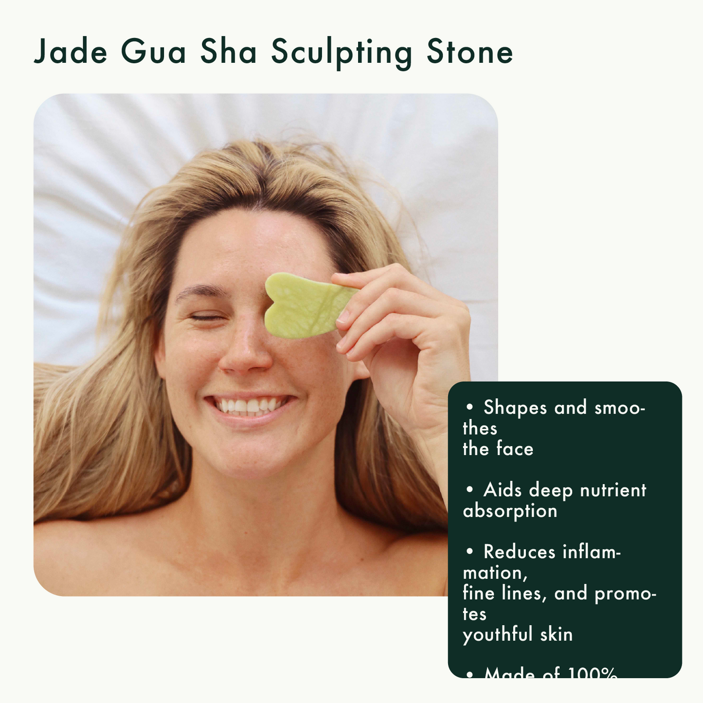 Jade Gua Sha Sculpting Stone